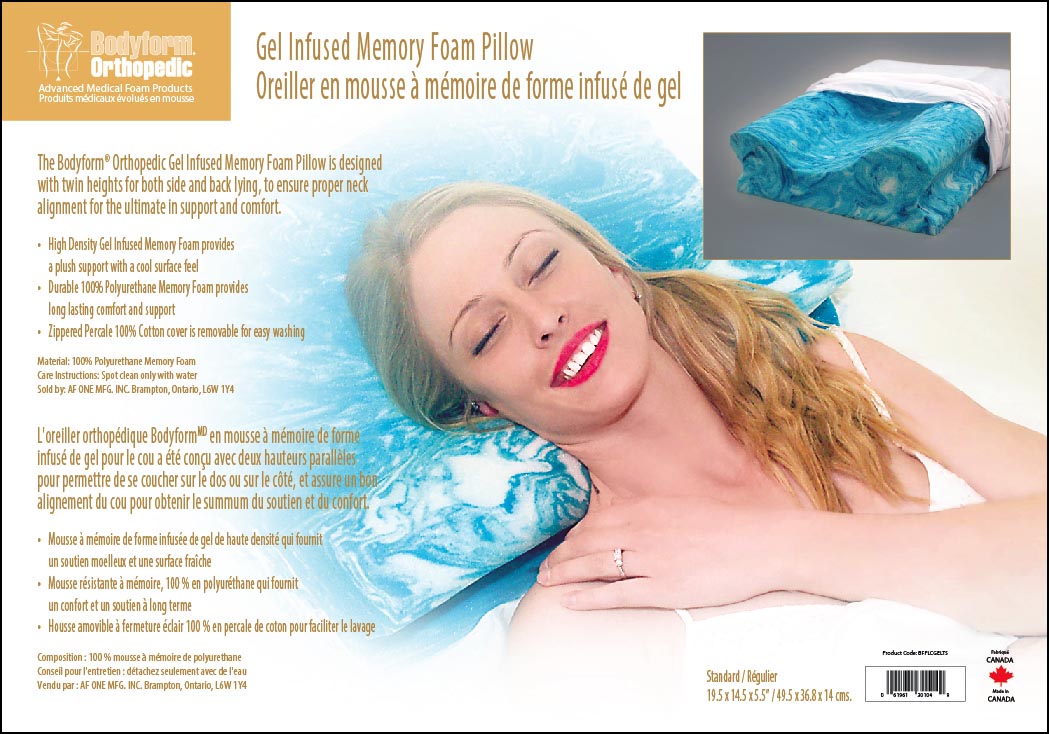 Gel Infused Memory Foam Pillow